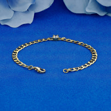 Load image into Gallery viewer, 18k Solid Gold Genuine Natural Diamond Cuban Link Chain Bracelet for Women White Yellow Rose

