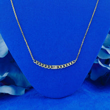 Load image into Gallery viewer, 14k Solid Gold Natural Baguette Diamond Cuban Link Necklace

