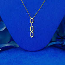 Load image into Gallery viewer, 14k Solid Gold Natural Diamond Dainty Figure Eight Drop Necklace w/ Adjustable Length Chain for Women
