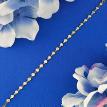 Load image into Gallery viewer, 18k Solid Gold Natural Diamond Bezel Set By The Yard Bracelet for Women White Yellow Rose Gold
