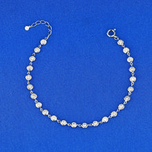 Load image into Gallery viewer, 18k Solid Gold Natural Diamond Bezel Set By The Yard Bracelet for Women White Yellow Rose Gold
