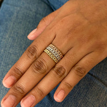 Load image into Gallery viewer, 14k Solid Gold Cuban Curb Link Stacking Band Ring
