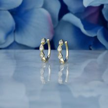 Load image into Gallery viewer, Single (Half Pair) 14k Solid Gold Natural Diamond Teardrop Non-Pierced Ear Cuff
