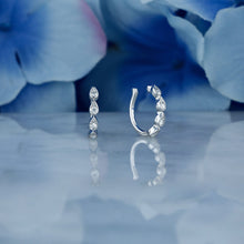 Load image into Gallery viewer, Single (Half Pair) 14k Solid Gold Natural Diamond Teardrop Non-Pierced Ear Cuff
