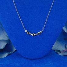 Load image into Gallery viewer, 14k Solid Gold Natural Diamond with Bezel Set Sapphire or Ruby Necklace with Adjustable Chain
