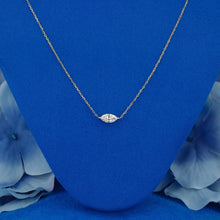 Load image into Gallery viewer, GIA Certified Natural Diamond Marquise Shaped 14k Solid Gold Floating Solitaire Necklace with Adjustable Drawstring Chain
